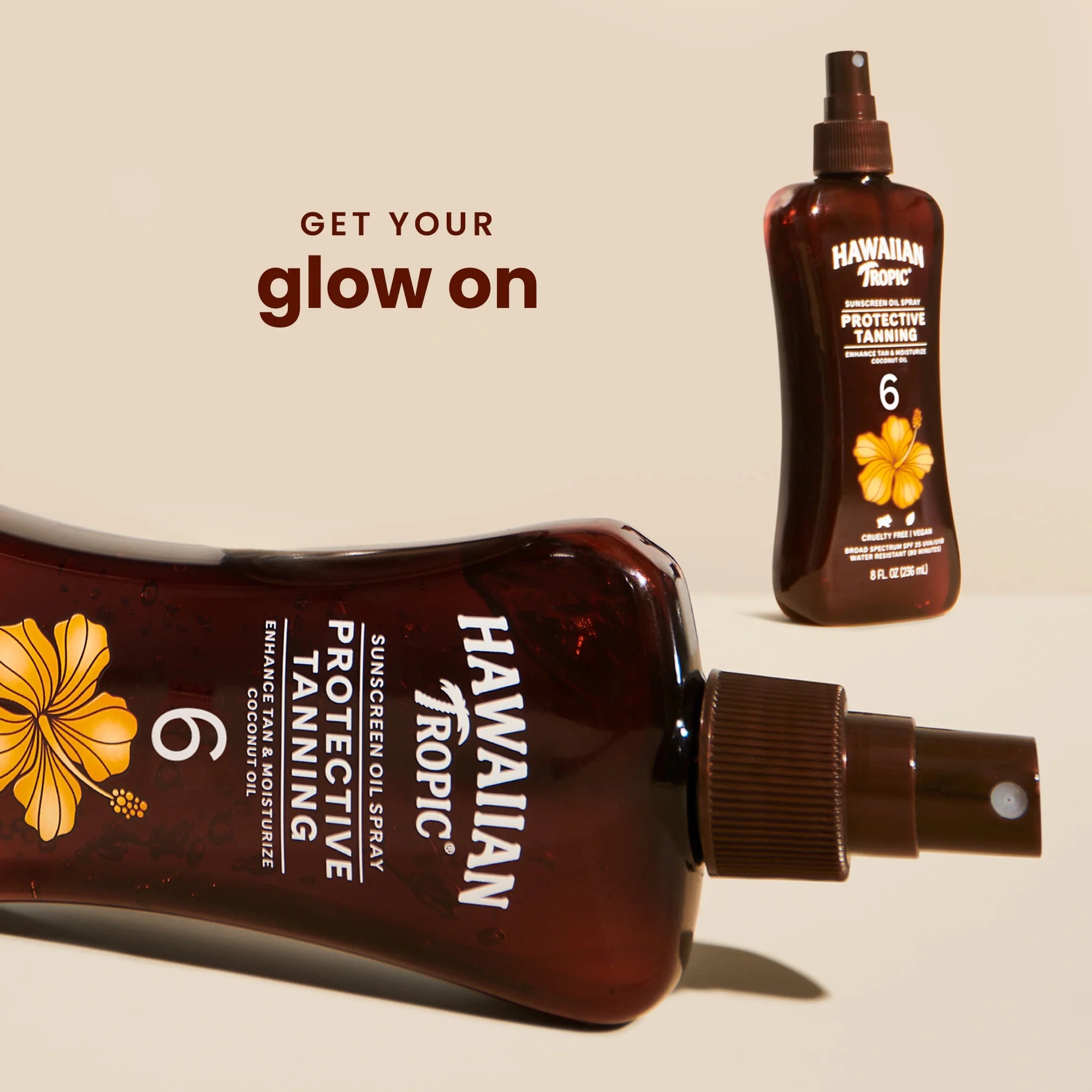 Island Tanning Sunscreen Oil Spray, SPF 6, Moisturize Coconut Oil, 8 FL OZ